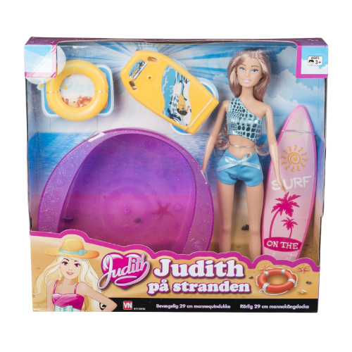 Judith á ströndinni