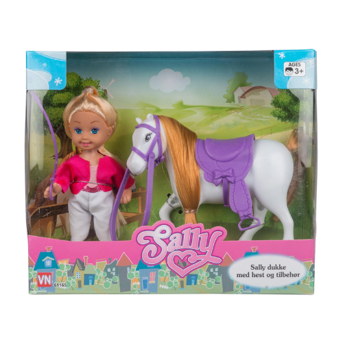 Sally með hest